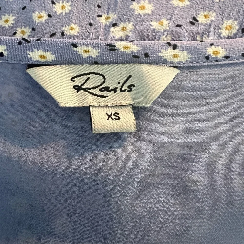 Rails Frida Dress in Sky Blue Daisies High Low Hem